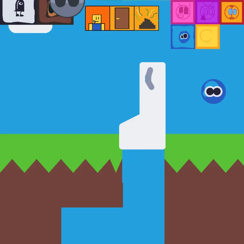 Toilet ragdoll game by @bugsnoop