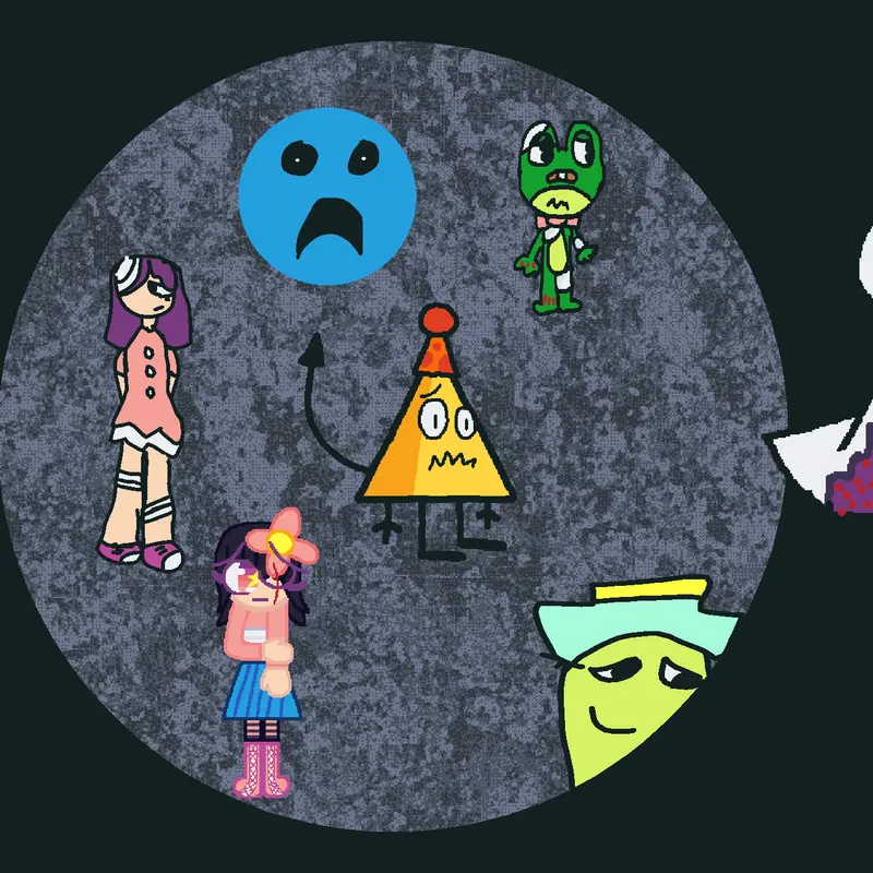 My 3 OCs ￼joined by @WES-THE-W