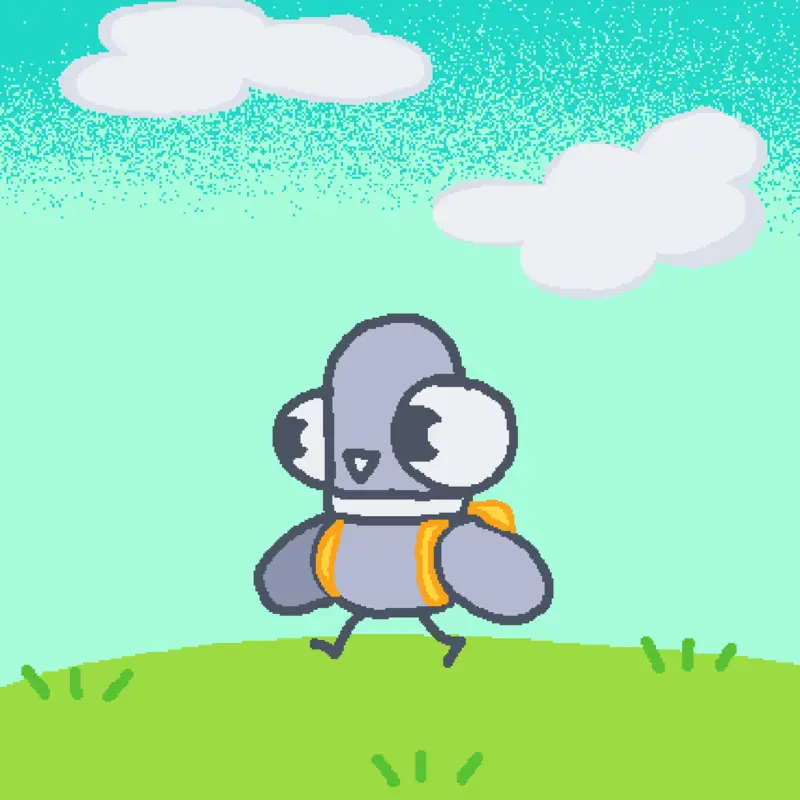 Just walking :> by @Rat_Birb