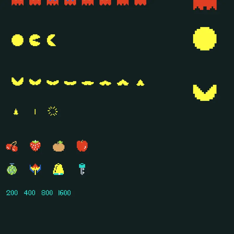 Pac-man sprites by @am0gus1