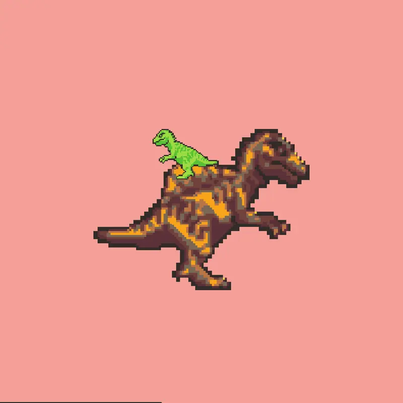 Spinosaurus pixelated test by @Remix_studios