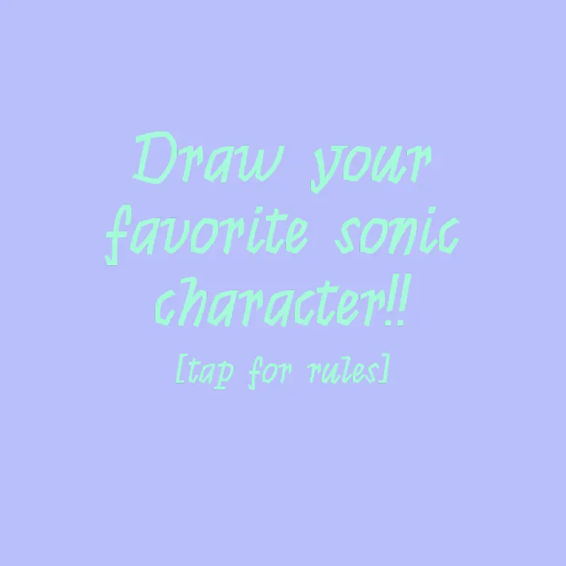 remix & draw your fav sonic character!! by @S0larkatt