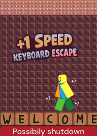 +1 speed keyboard escape obby