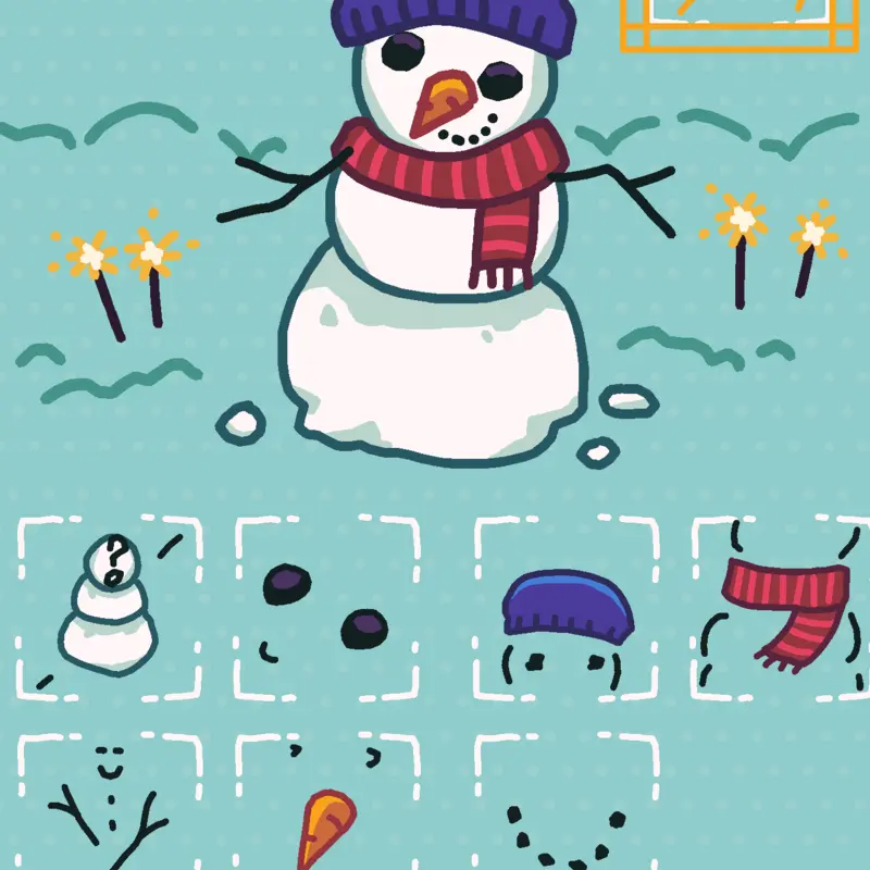 Makeup snowman by @RossanaVillamayor