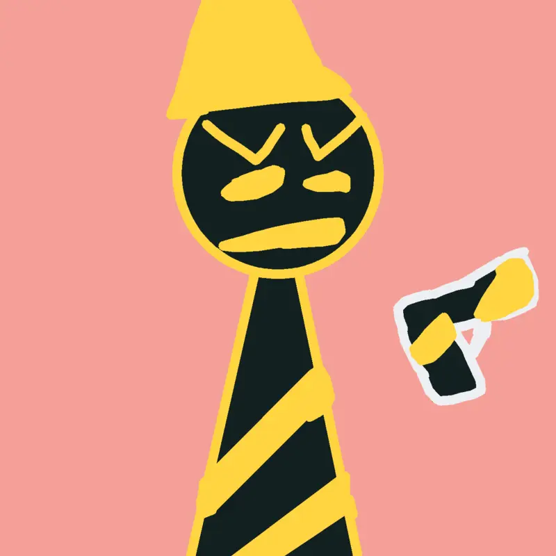 Black gold blur blob oc by @Alieo