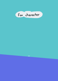Draw a path for character