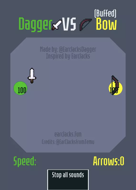 Dagger 🗡 Vs 🏹 Bow by @EarclacksBlueDagger