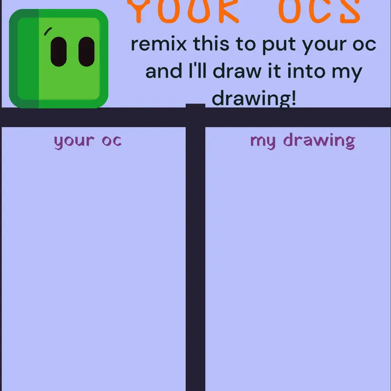 Redrawing your OCS! by @ninocuber_official