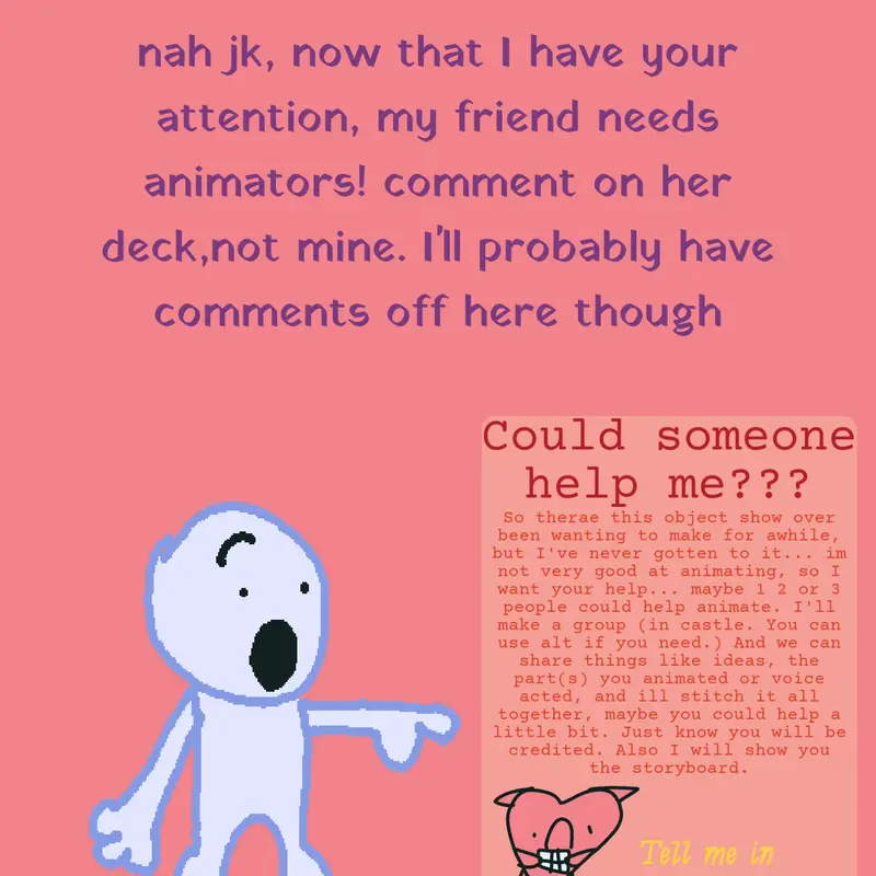 help my friend with an animation by @IHeartRochas313ARG