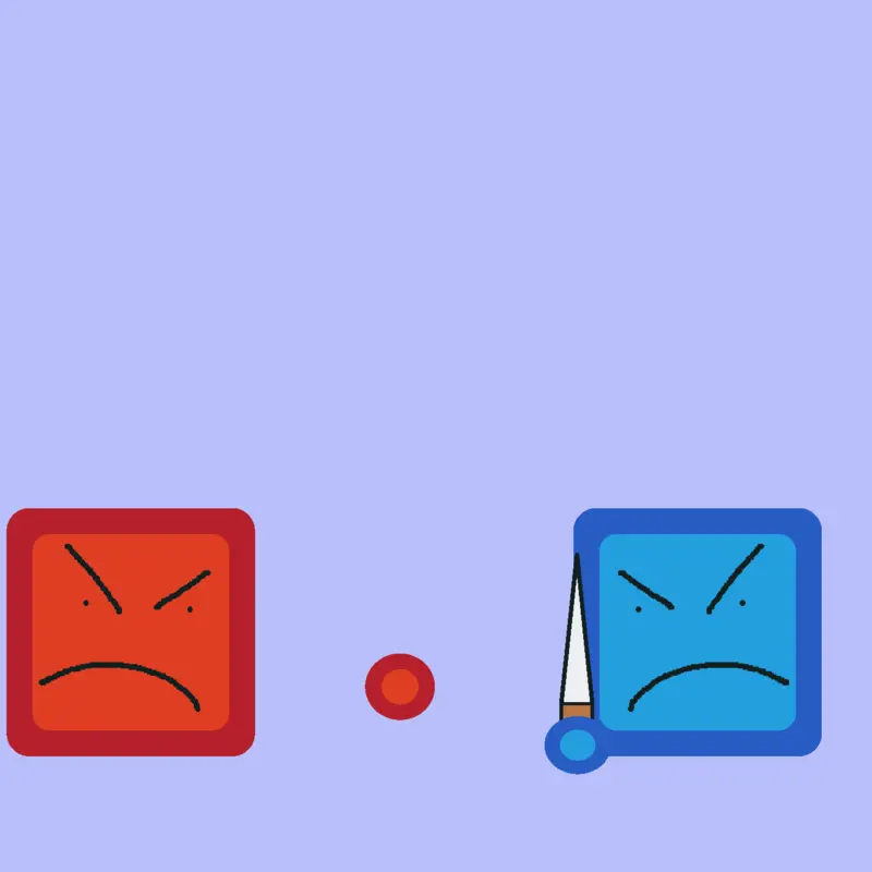 Red vs blue by @noob022
