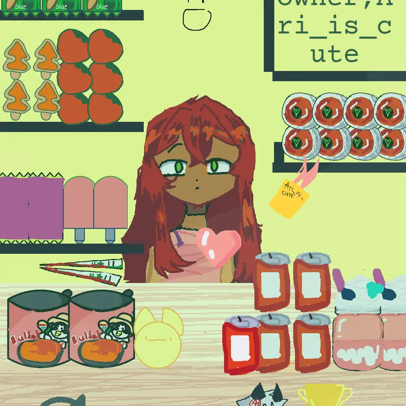 Mukbang with my oc!! by @Ari_is_cute
