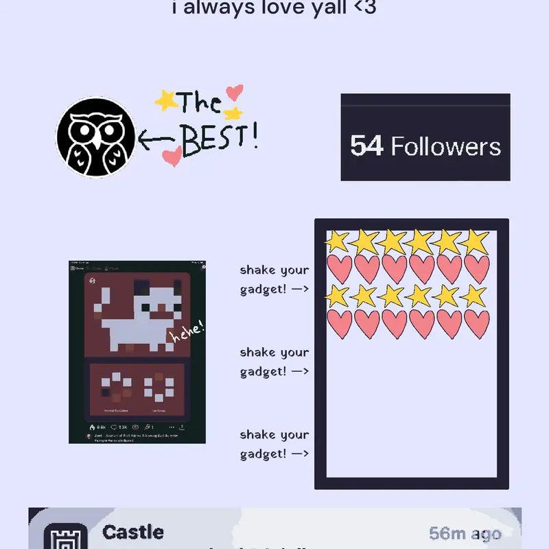 50 follows by @duck-with-doritos