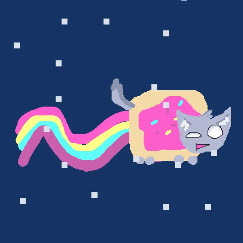 Nyan cat animation by @angelmaisy