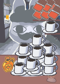 Barney loves so much coffe