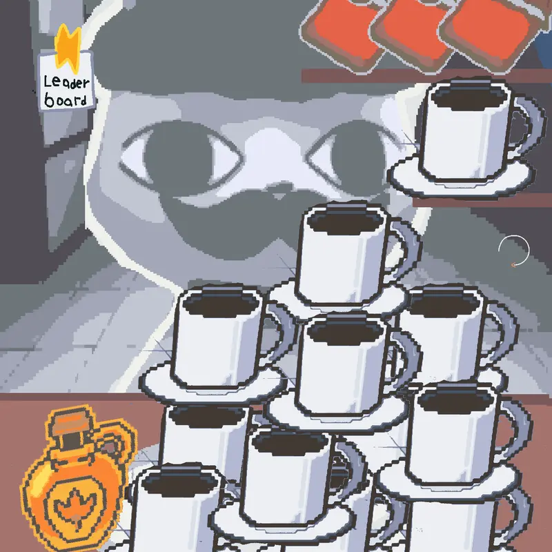Barney loves so much coffe by @nurse_head51