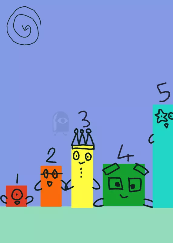 Numberblocks but with redesigns and qs by @secretaycation35
