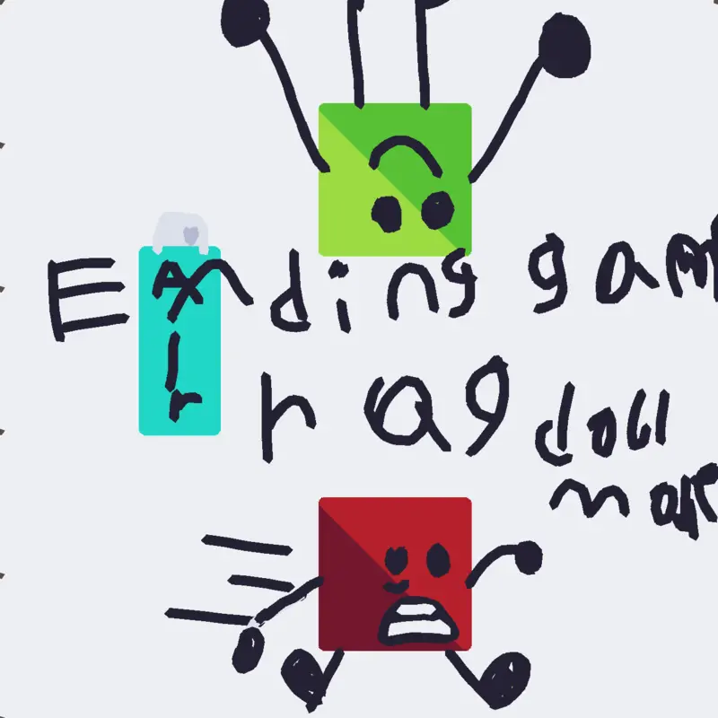 Endings game: ragdoll mode by @BLUE-COLORTOPIA