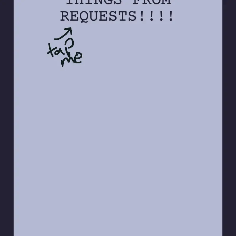 Requests by @opalisNOTokay