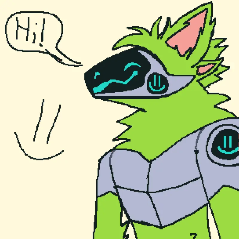 Random old protogen drawing by @autistic_protogen_boy