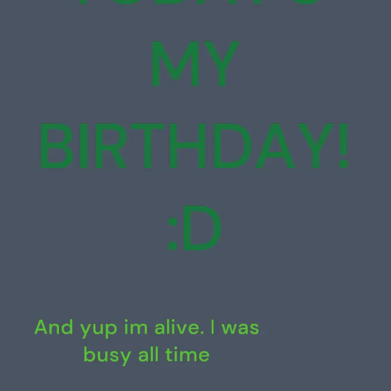 Birthday :D by @Trmc909