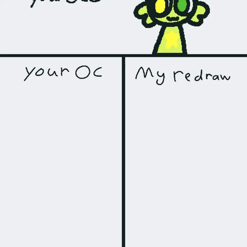 Your oc in my style by @Alena_DaAlien