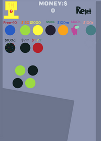Balls Button game