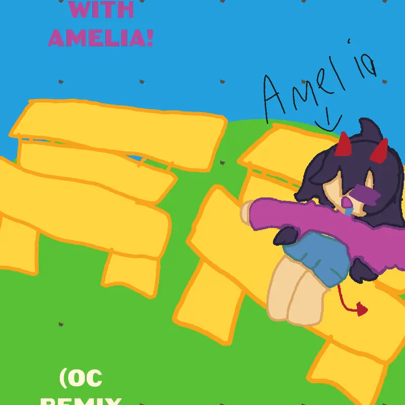 Just chill out with Amelia! by @Pusheen_thecat