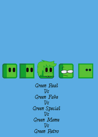 There Are 5 Greens Cube