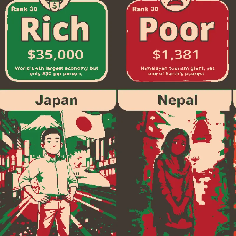 Richest vs poorest countries by @finden461