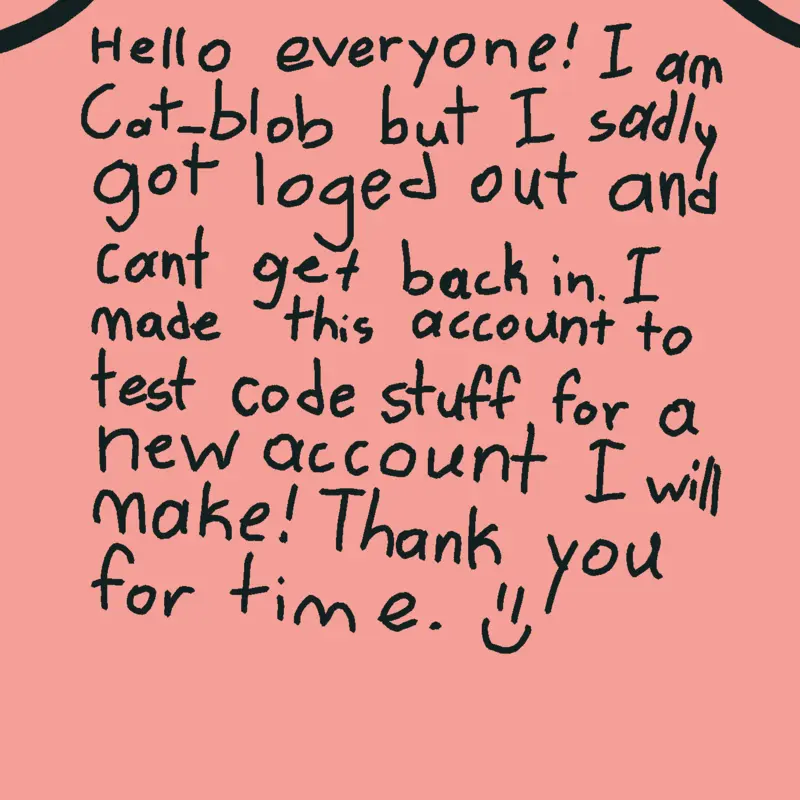Hello! by @Cat_blob_codeTest