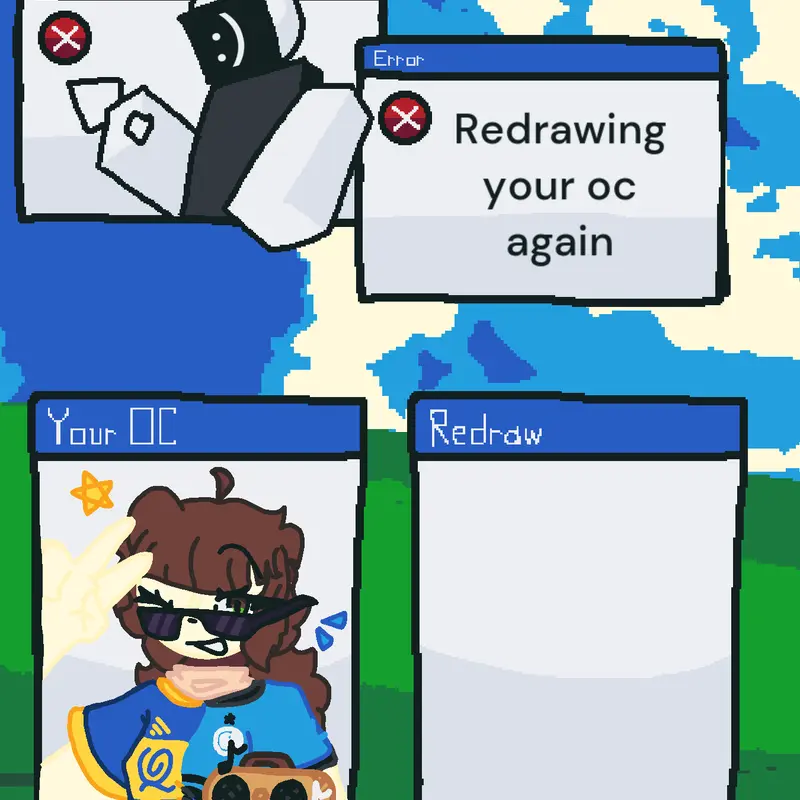 Redrawing your oc again by @licuadora3000