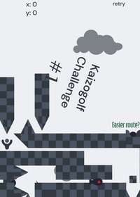 Kaizo golf challenge 1# (grey&white)