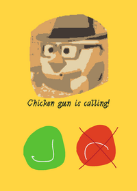 Chicken gun call game "Do not Block and...