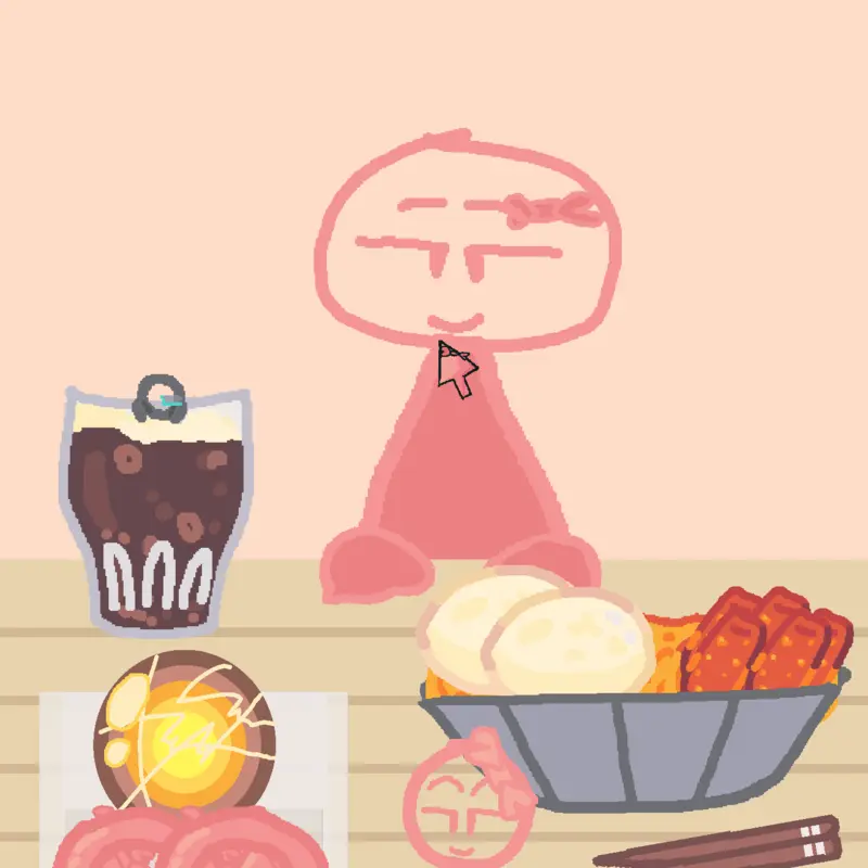 Mukbang stickman by @yourlocalrumi