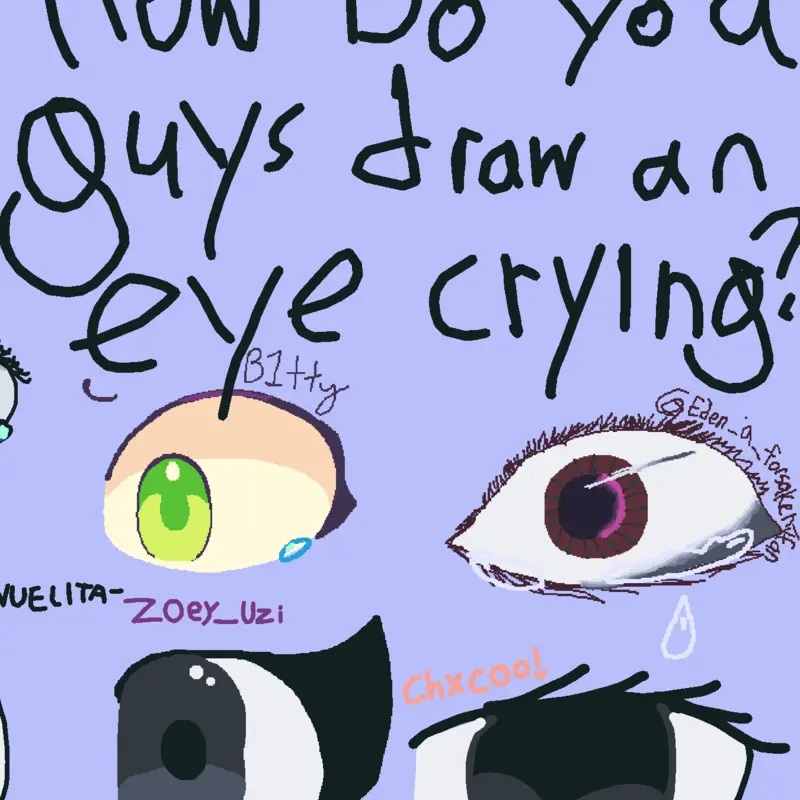 eyes crying by @ChocoUwU
