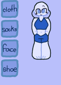 Pure unfinished poppy dress up game.