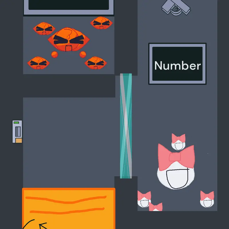 🧡🟠 🎀⚪ by @KittyfansCutiepieemo