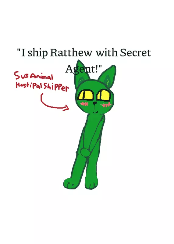 Secret agent X Ratthew by @Stickman_universe_11