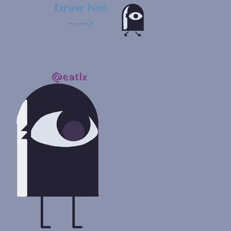 Draw character :3333 by @Eatlx