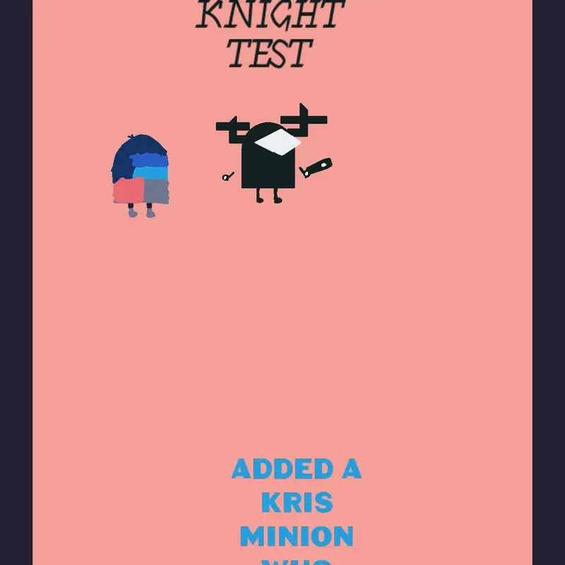 Deltarune ROARING knight by @krabulabu