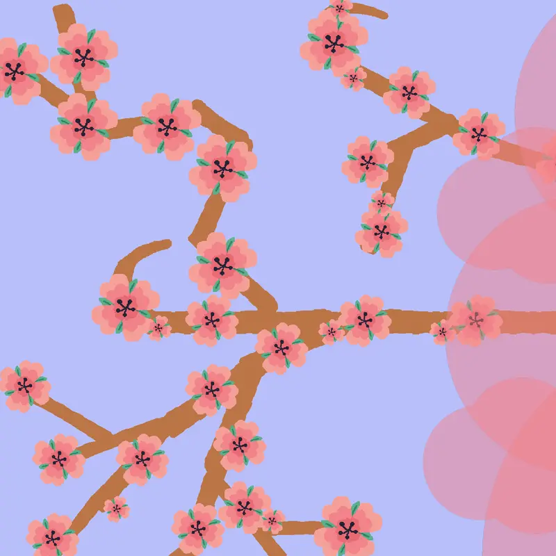 My Sakura tree art by @little-gubby2