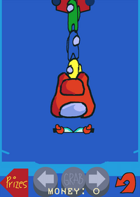 Amogus crane grab game.