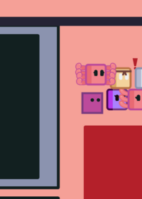 The cubes watching TV on template home