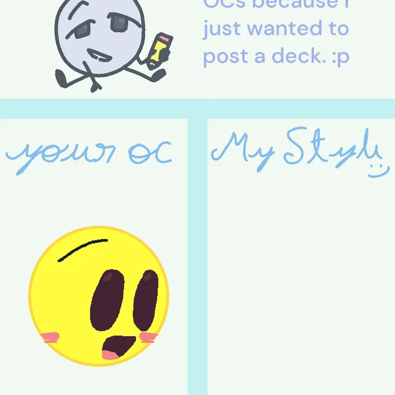 Drawing your oc or something... by @Emoji_kingdom