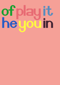 I guess we’re making words now |