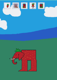 Strawberry elephant