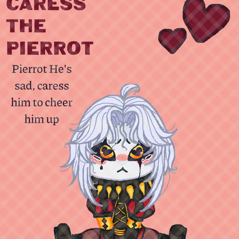 Adopt the Pierrot! by @TheVampireBat