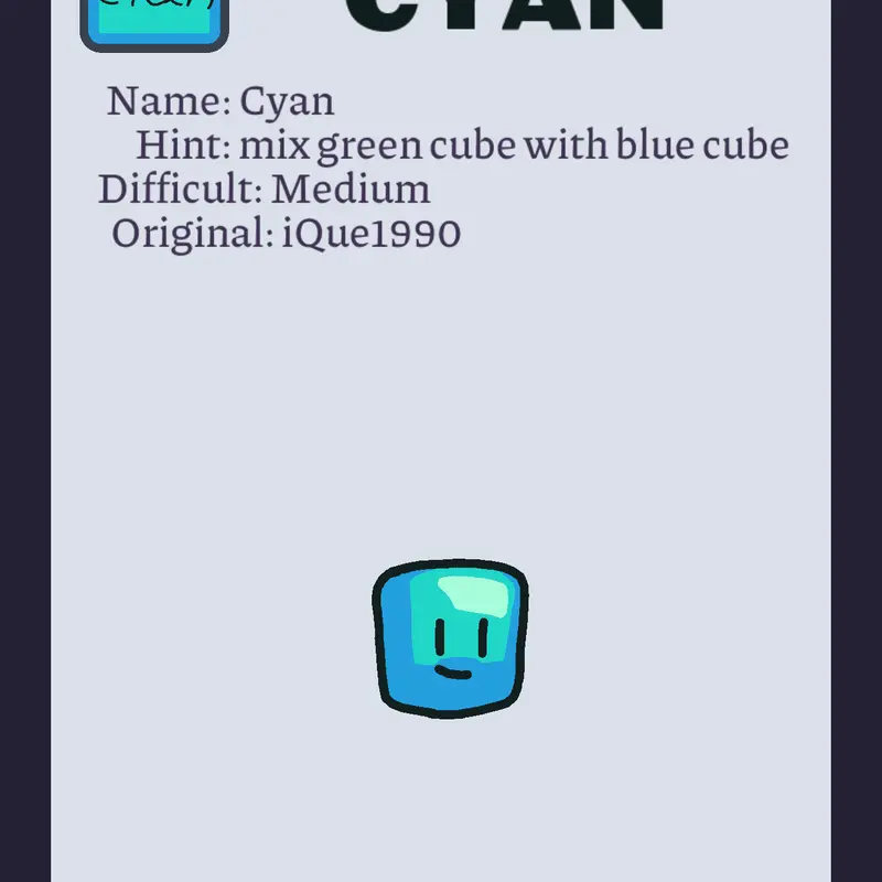 cyan cube by @iQue1990