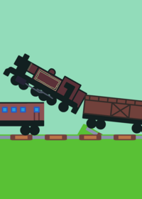 Train crash SOUND (free to use)