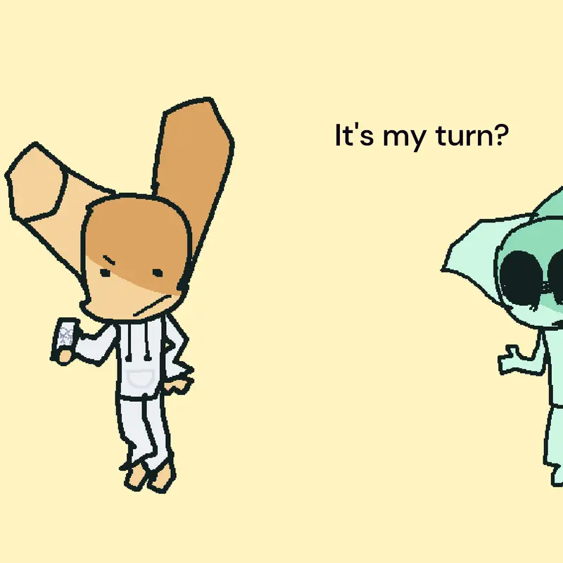 Its my turn? by @crabs_hehe
